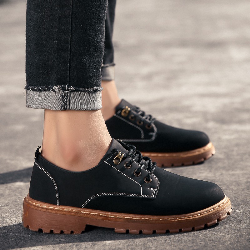 mens black casual ankle boots