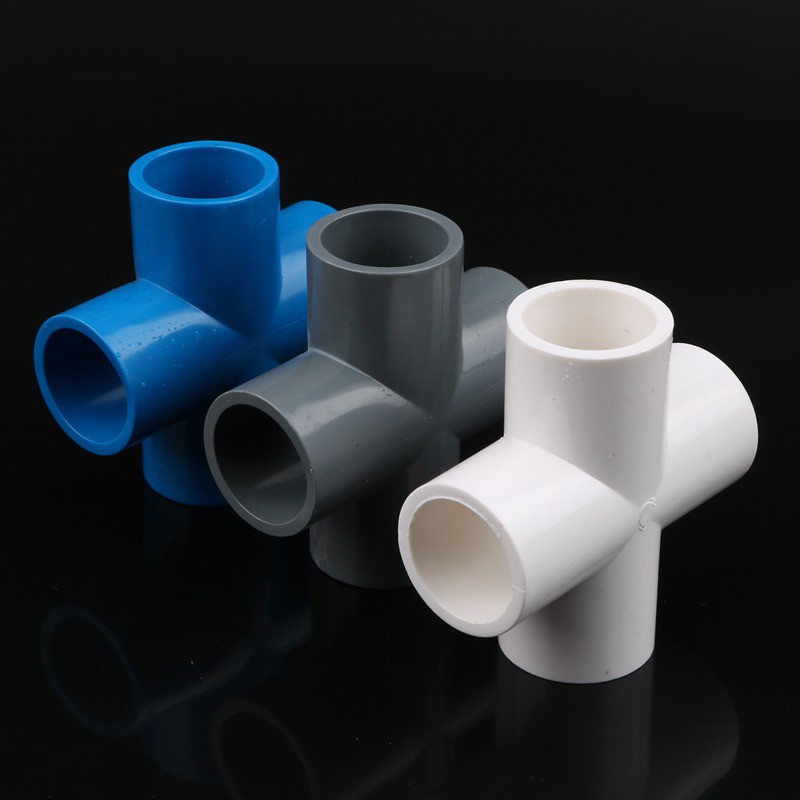PVC Pipe Cross Fitting 4 Way Connector 20mm 25mm 32mm 40mm 50mm Pipe