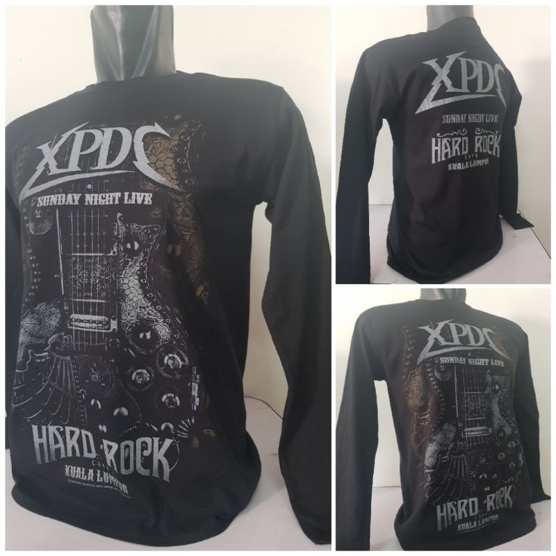 XPDC LIVE HARD ROCK CAFE K.L_ORIGINAL OFFICIAL MERCHANDISE_LONG SLEEVE_RM100.00_TAG GILDAN