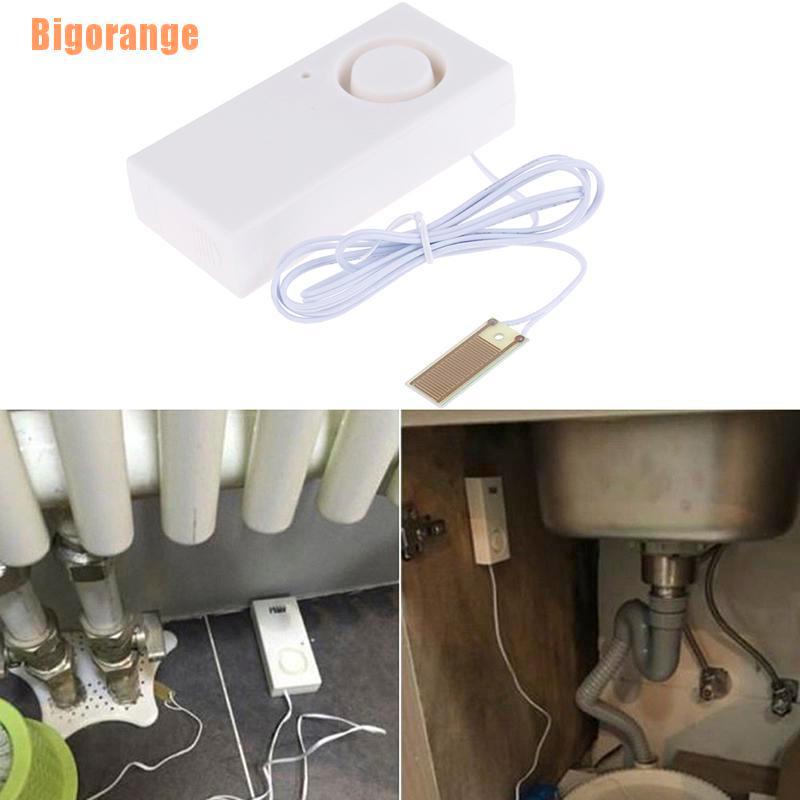 Big orange# Water Leakage Alarm Detector 120dB Water Leak Sensor Flood Alert Overflow Alarm