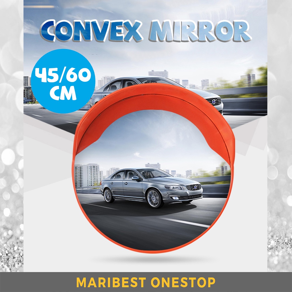 45 / 60CM CONVEX MIRROR OUTDOOR POLYCARBONATE TRAFFIC SAFETY ROAD