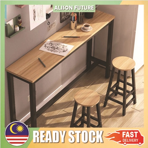 clear old stock Bar Table Or Bar High Stool Chair Simple ModernLong Table Furniture (no…