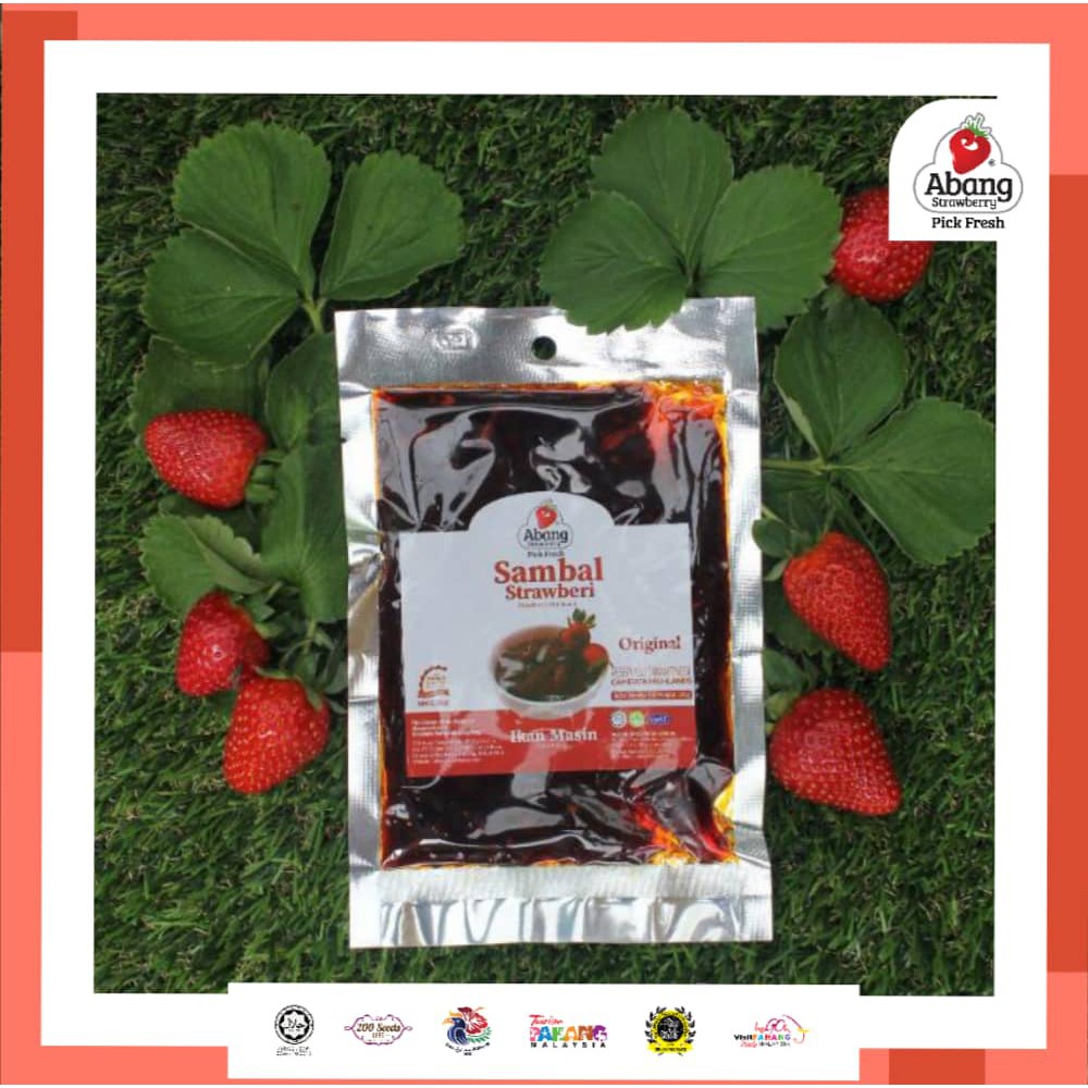 Abang Strawberry Sambal Strawberry Ikan Masin Original Pouch Shopee