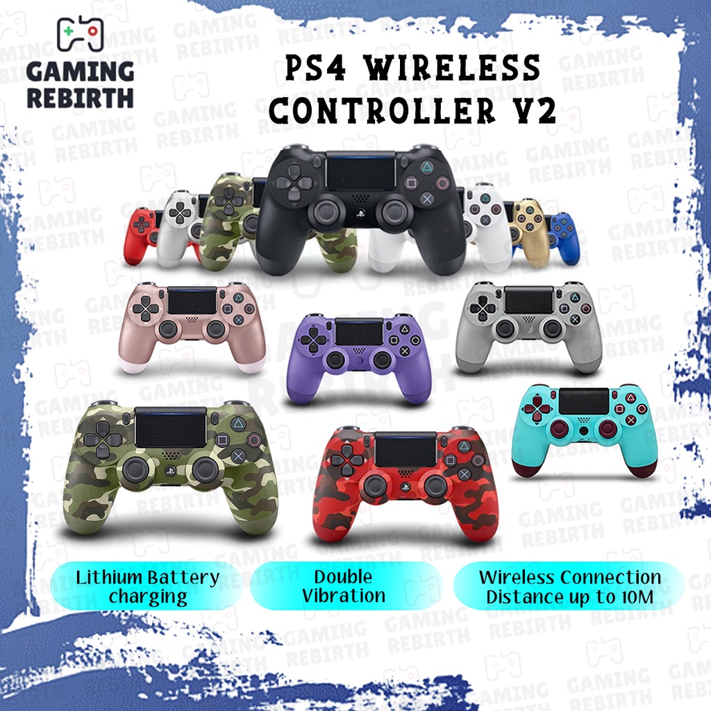 ps4 ds4 dual shock bluetooth remote ps4 wireless controller v2 pc phone ps4 local seller shopee malaysia
