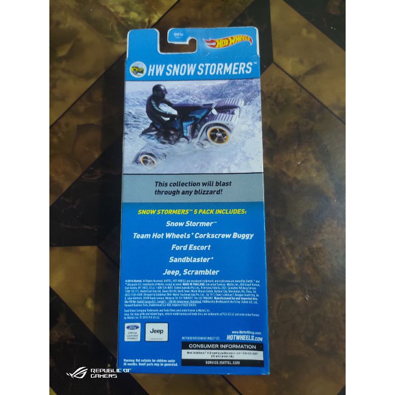 hot wheels snow stormers 5 pack