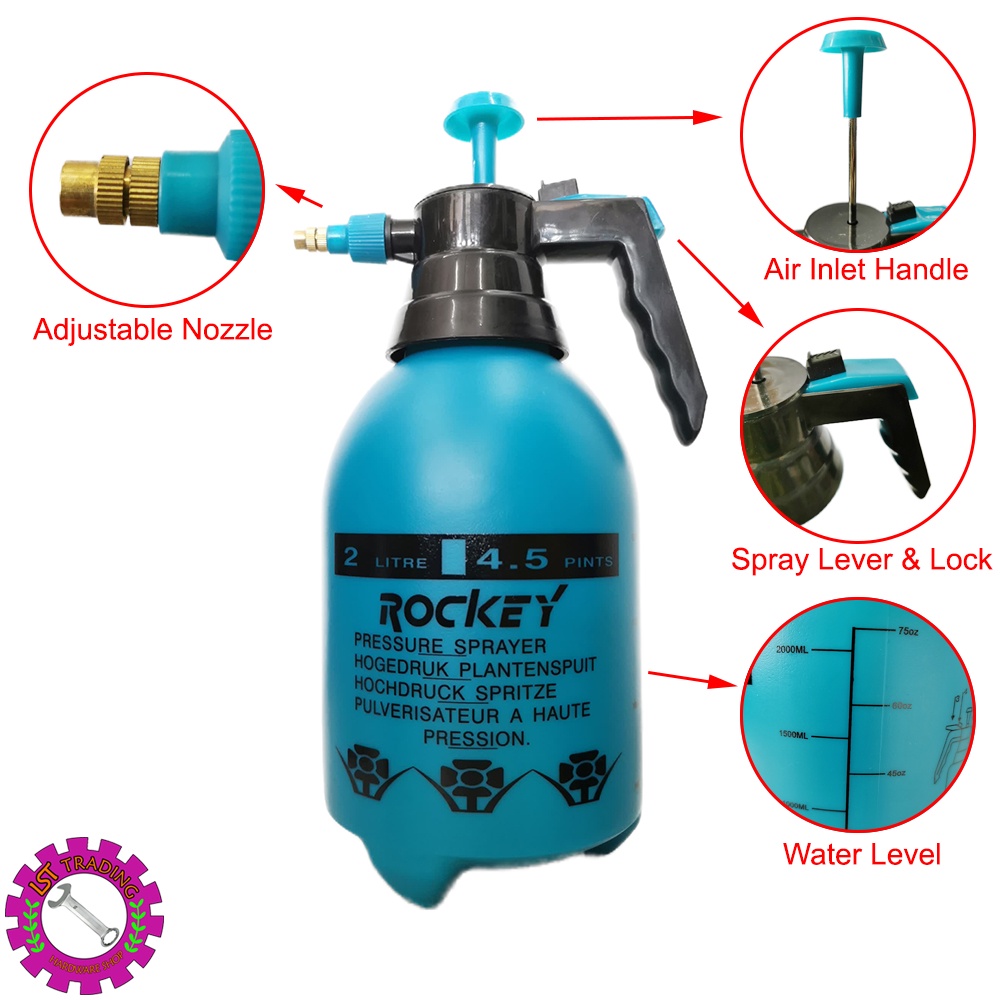 [READY STOCKS] CHEMICAL 2 LITER HAND SPRAY WITH PRESSURE RELEASE VALVE ...