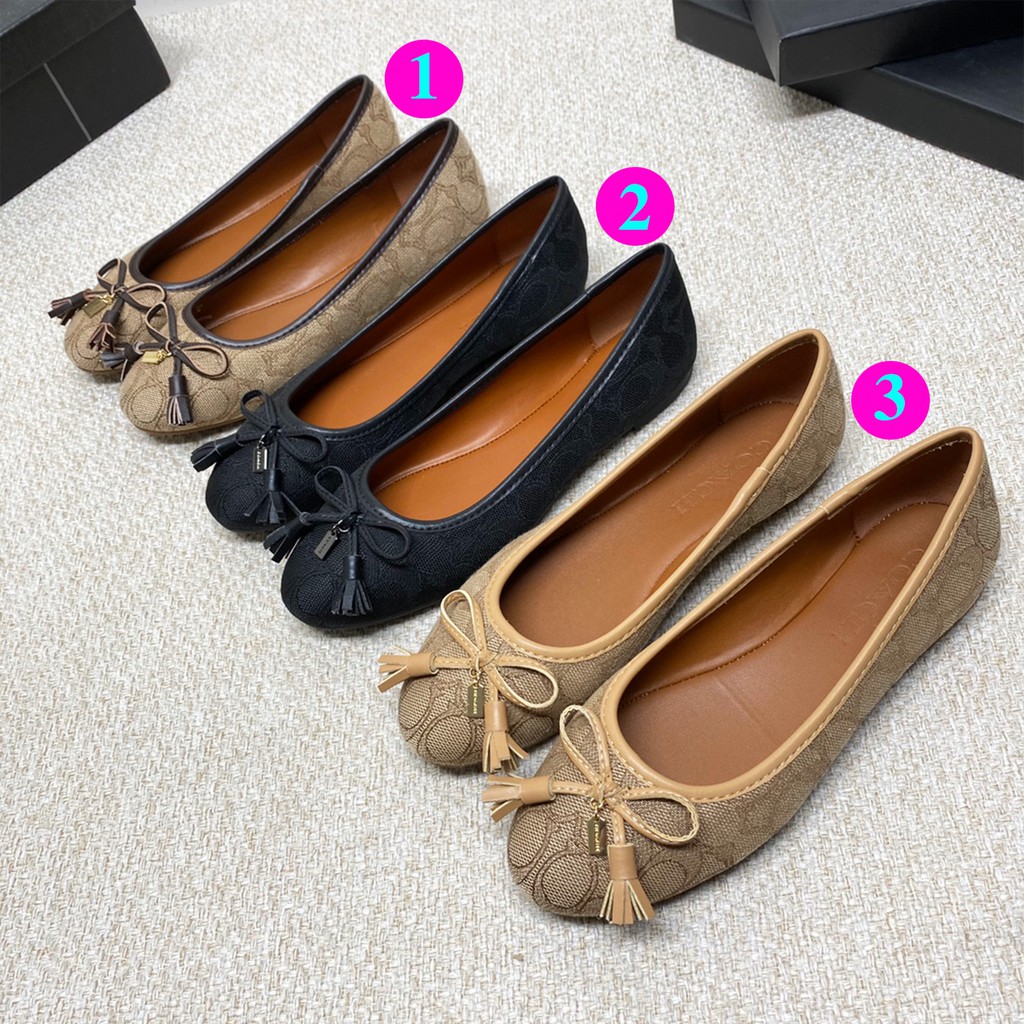 New sesign COACH women Flat shoes Casual shoes | Shopee Malaysia