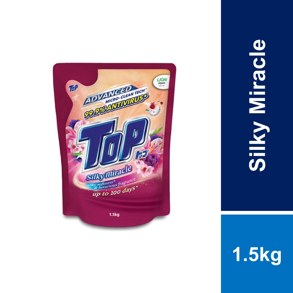 Top Liquid Laundry Detergent Silky Miracle 1.5kg Shopee Malaysia