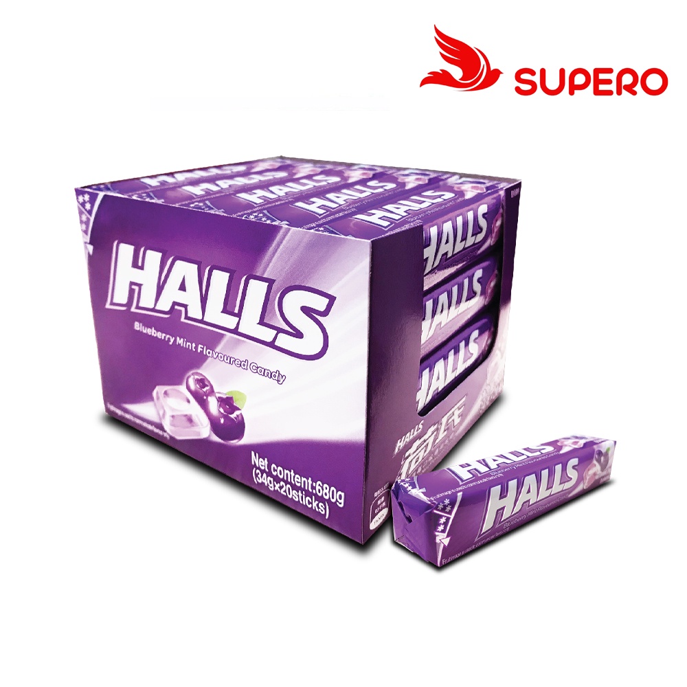 HALLS BLUEBERRY FLAVORED CANDY (20SX34G) Shopee Malaysia