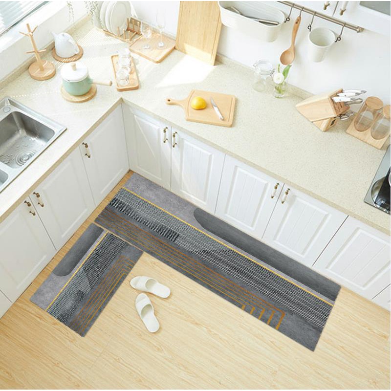 3d kitchen carpet, floor mat (40 * 60 + 40 * 120 cm) Shopee Malaysia