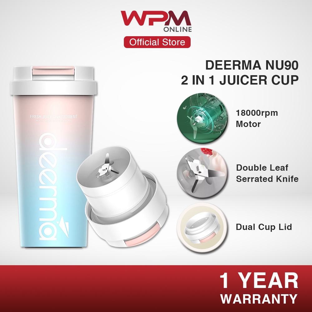 Deerma NU90 2 in 1 Portable Electric Juicer Milkshake Wireless Juicer