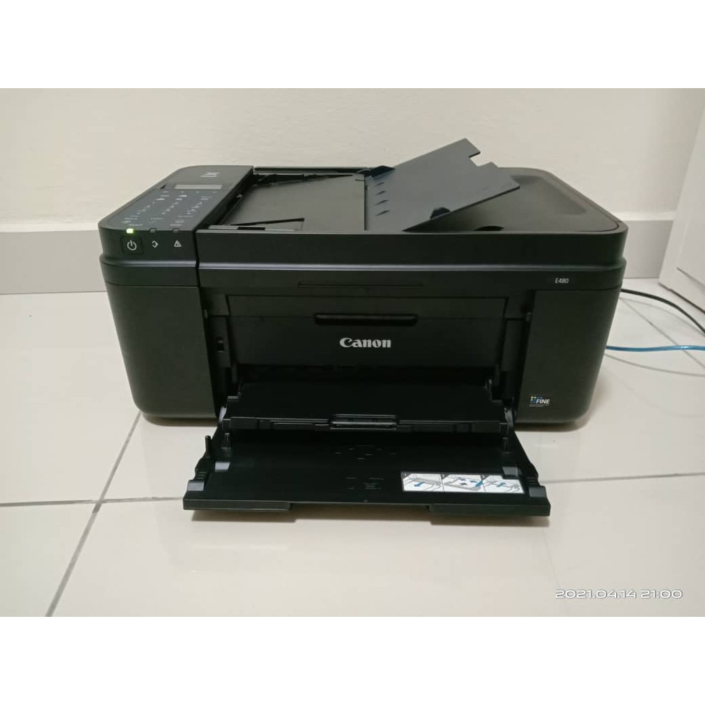 CANON PIXMA E480 ALL IN ONE FAX WIFI PRINTER (refurbished) | Shopee ...