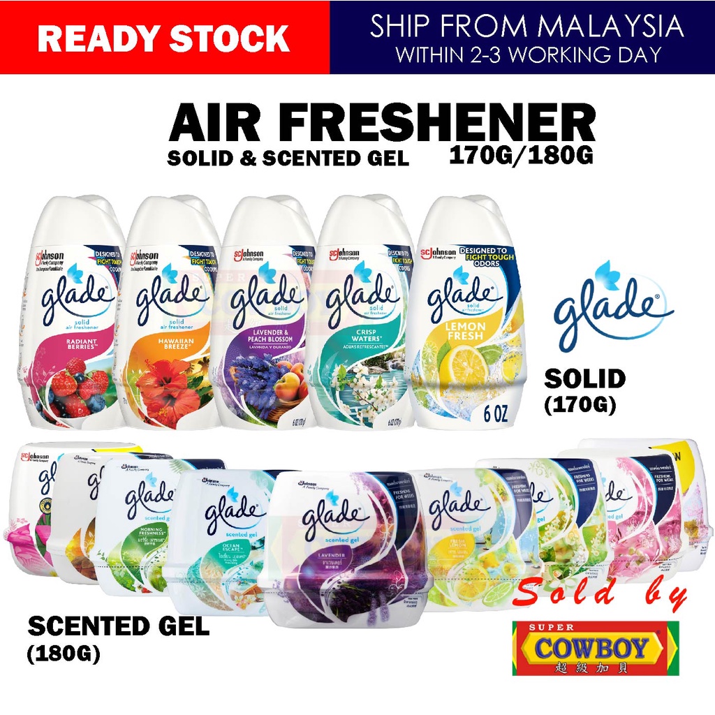 Glade Scented Gel Home Fragrance Pewangi Bilik Pewangi Gel Solid Air ...