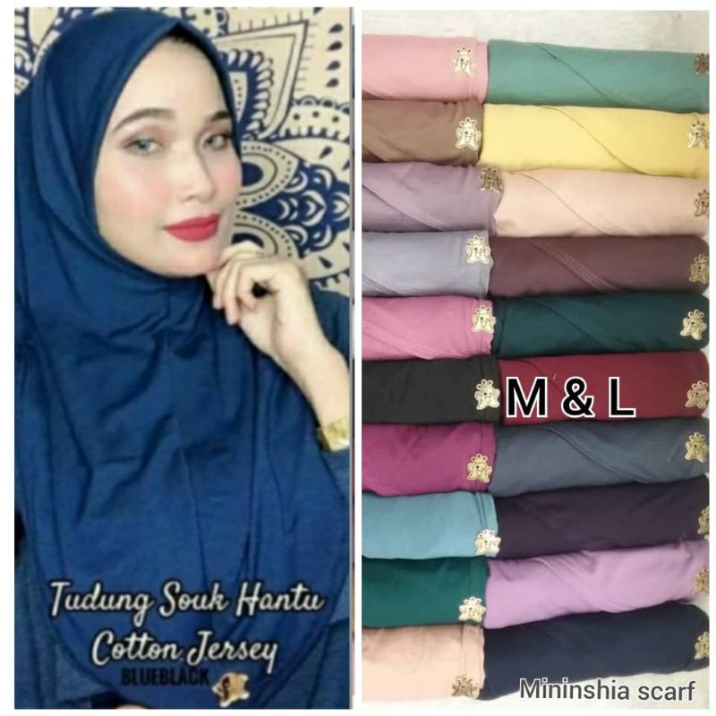 Tudung Souk Hantu Cotton Jersey Shopee Malaysia