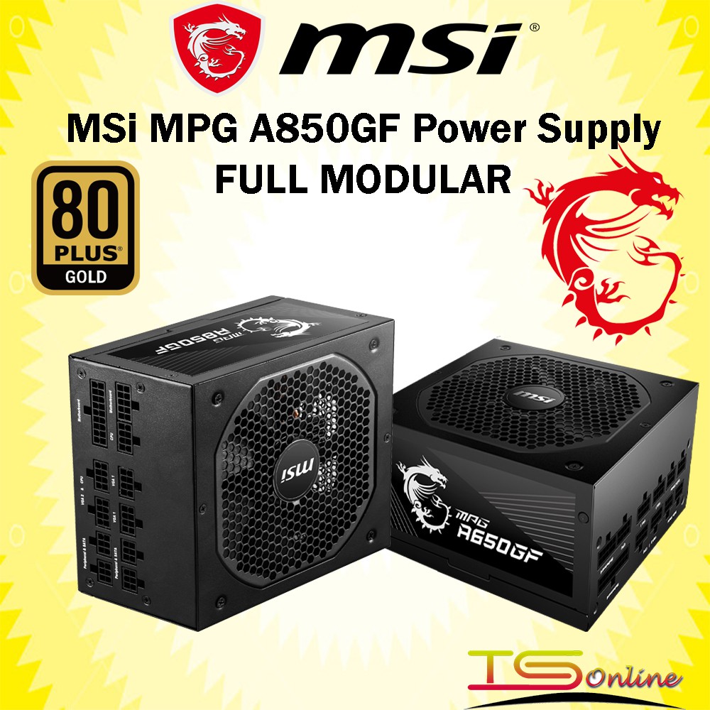 Msi Mpg A850gf 850w A750gf 750w Watt 80gold Full Module Power Supply