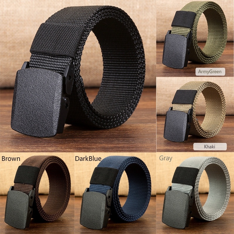 plastic buckle belt mens