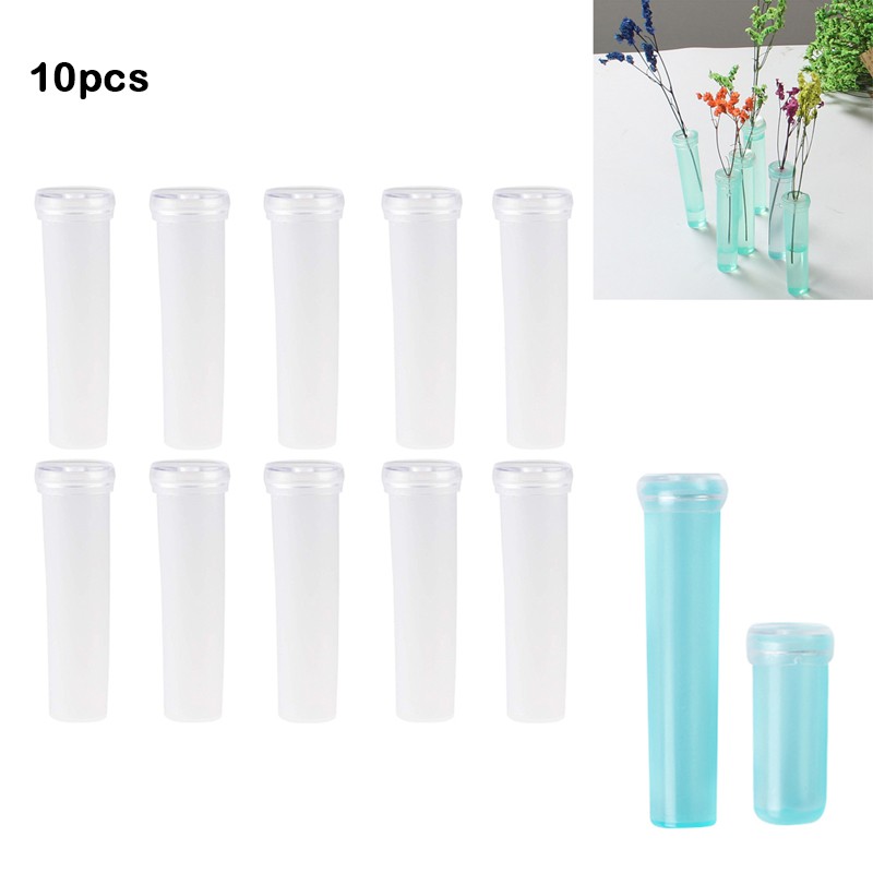 25pcs Plastic Wedding Fresh Flower Water Container Rose Carnation Keeping Tube 