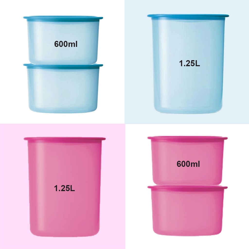 [Tupperware One Touch] Topper Junior 600ml / Canister Junior 1.25L /One Touch Bowl 400ml