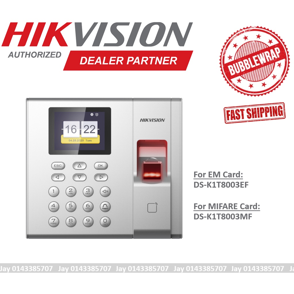 [Ship out fast] DSK1T8003EF DSK1T8003MF HIKVISION FINGERPRINT ACCESS