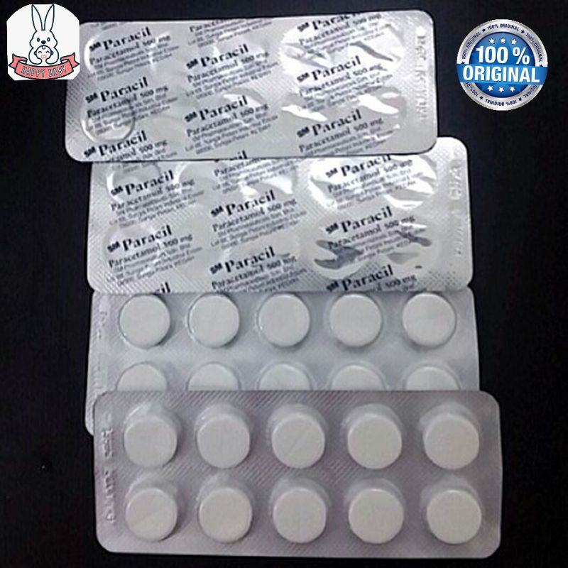 Original Sm Paracil 500mg 10 S 1strip Exp 3 25 Paracetamol 500mg Fever Pain Sakit Gigi Shopee Malaysia