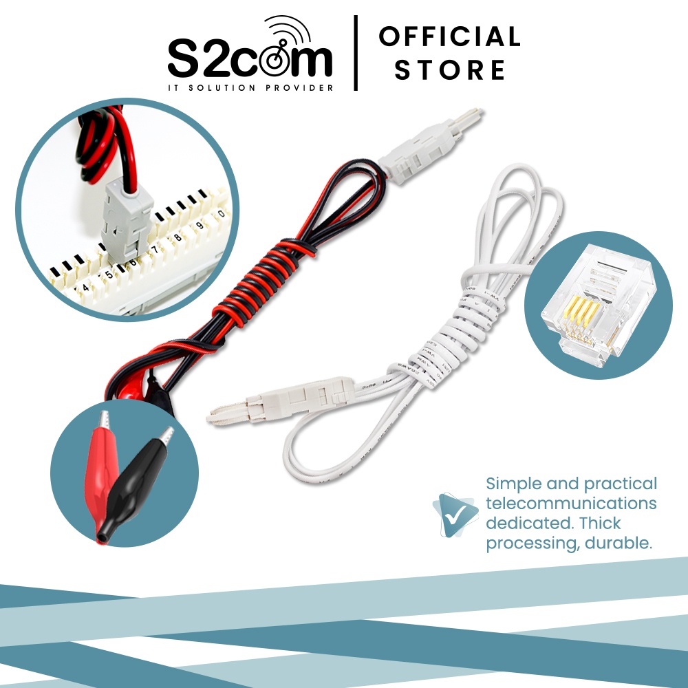 Krone 110 Type Test Head Module To Alligator Clips / RJ11 Voice