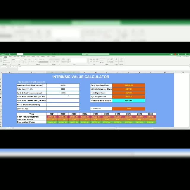 Intrinsic Value Calculator Software Calculate True Value ...