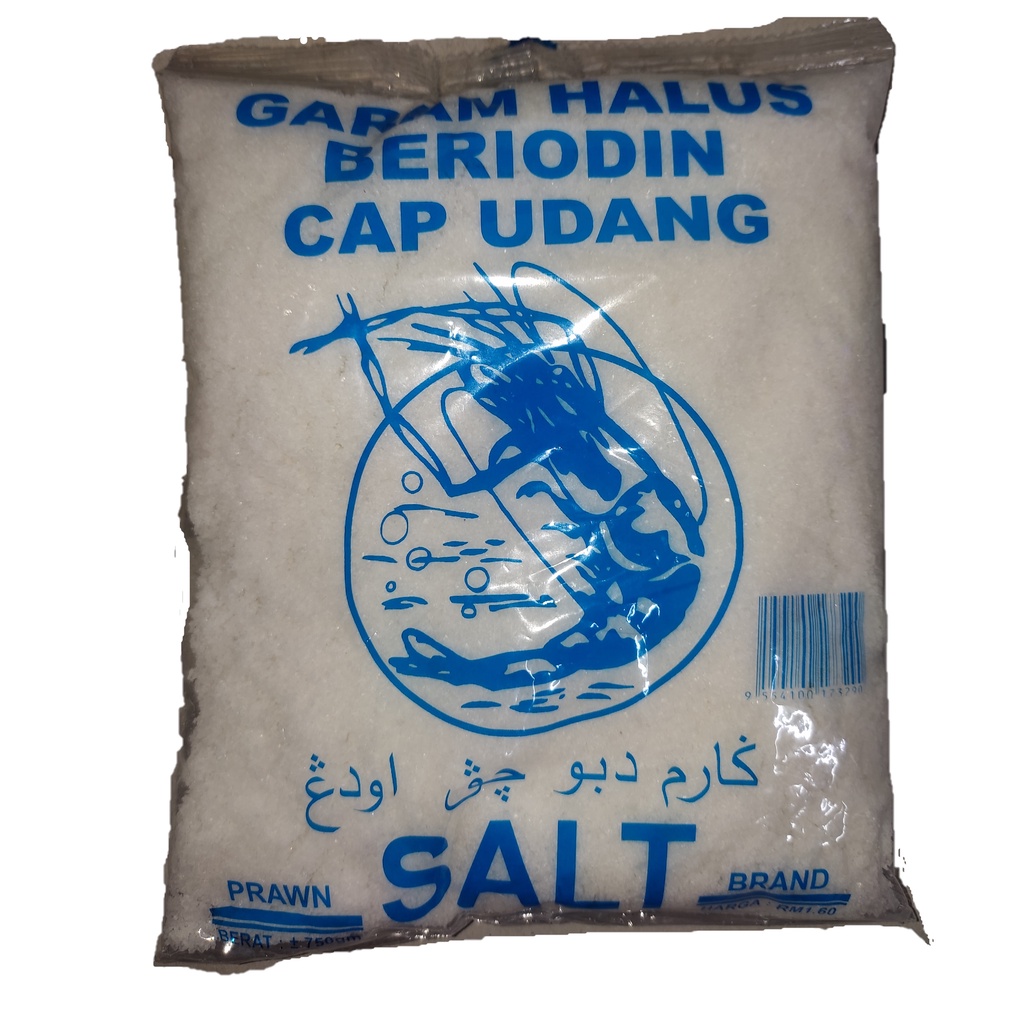 GARAM HALUS BERIODIN CAP UDANG / PRAWN BRAND SALT | Shopee Malaysia