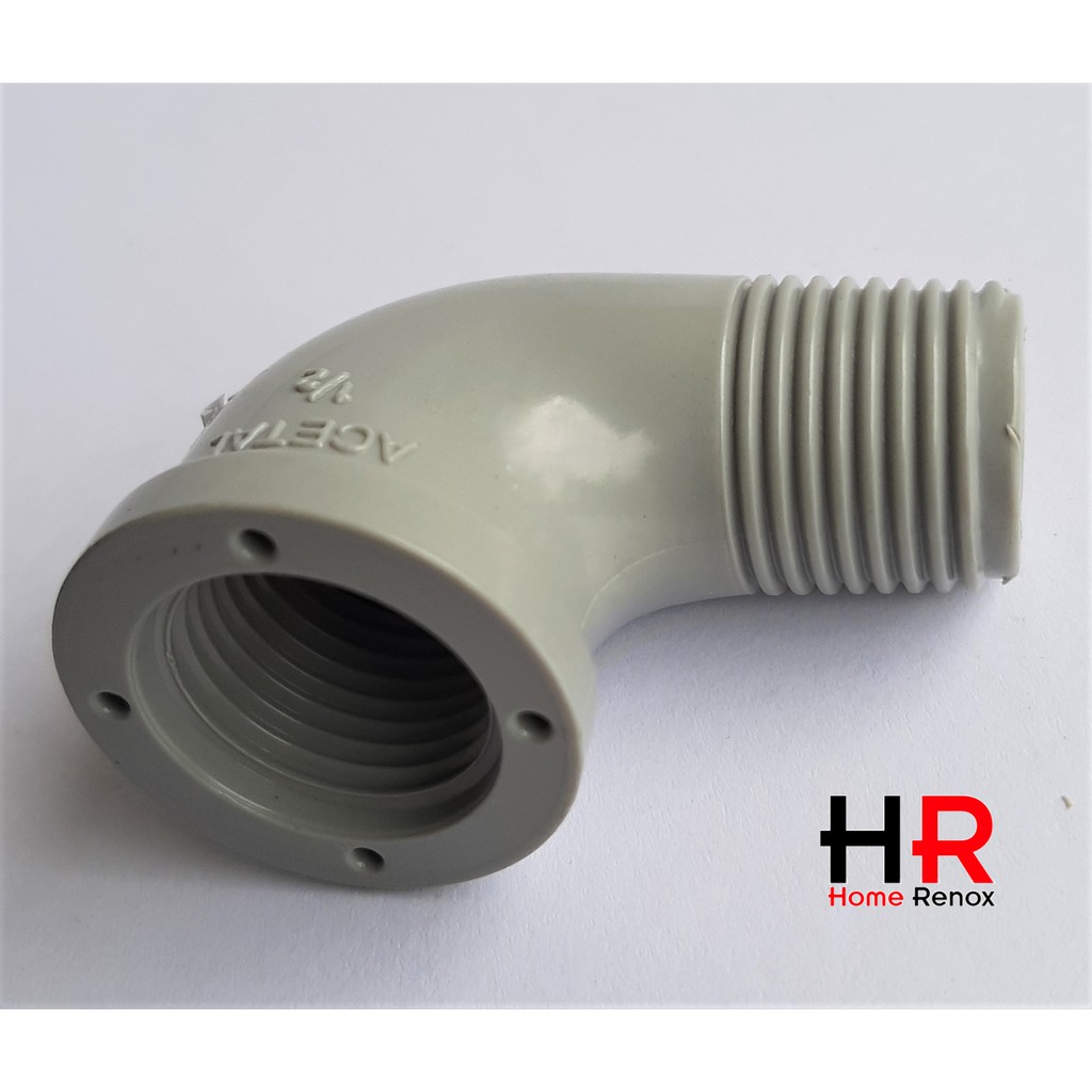 PVC Male Female Elbow 1/2" (15mm) Penyambung Paip Plastik/PVC Fitting ...