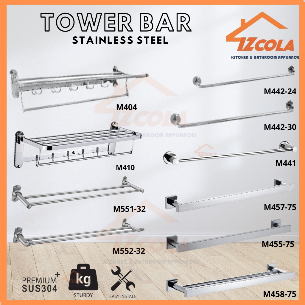 Stainless Steel SUS304 Bathroom Tower Bar / Tower Shelf/bathroom accesories/bathroom tower rack