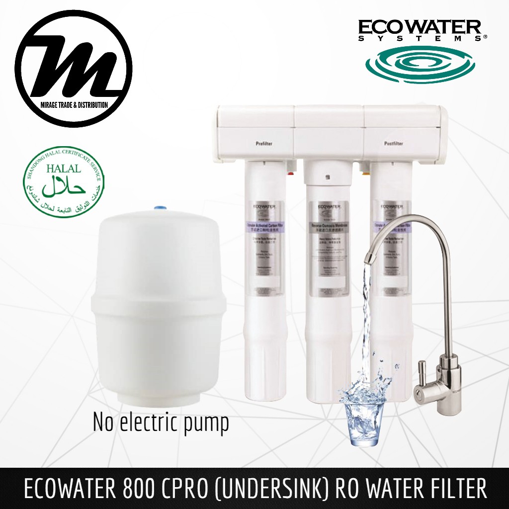 ECOWATER 800 CPRO Undersink Drinking Water Filter System (Reserve