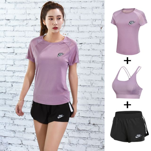 nike shorts and top set women's