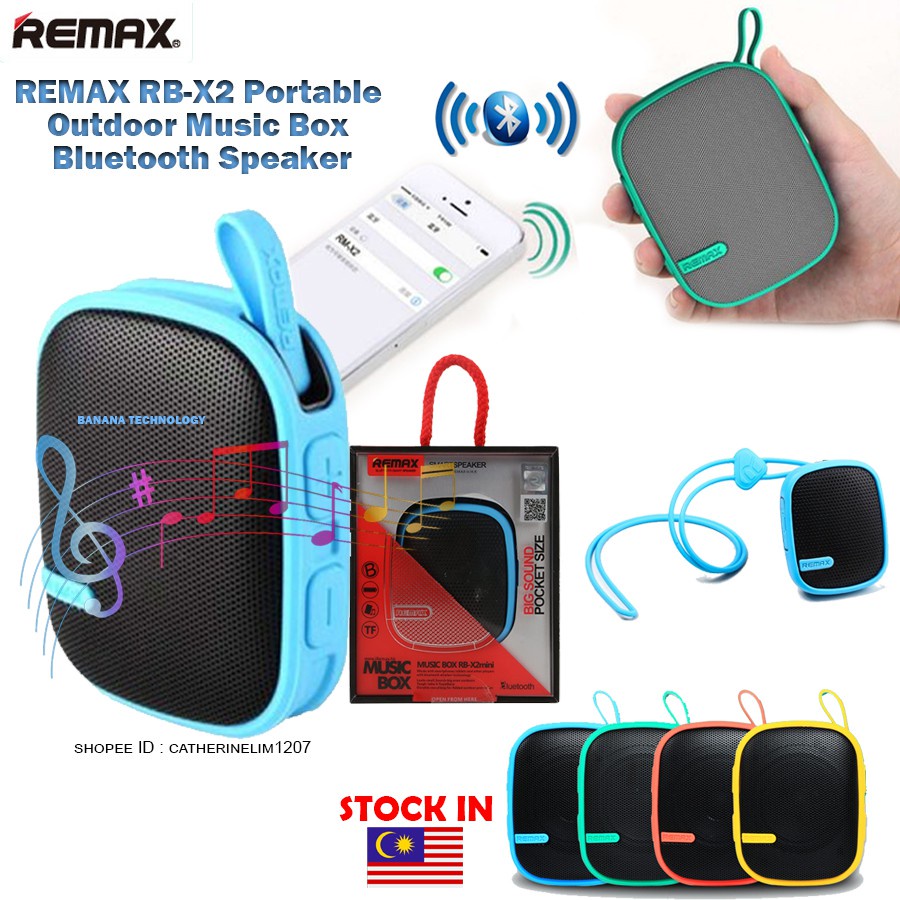 REMAX RBX2 Portable Speaker Outdoor Music Box Waterproof Speaker