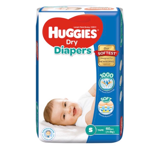 huggies taped diapers