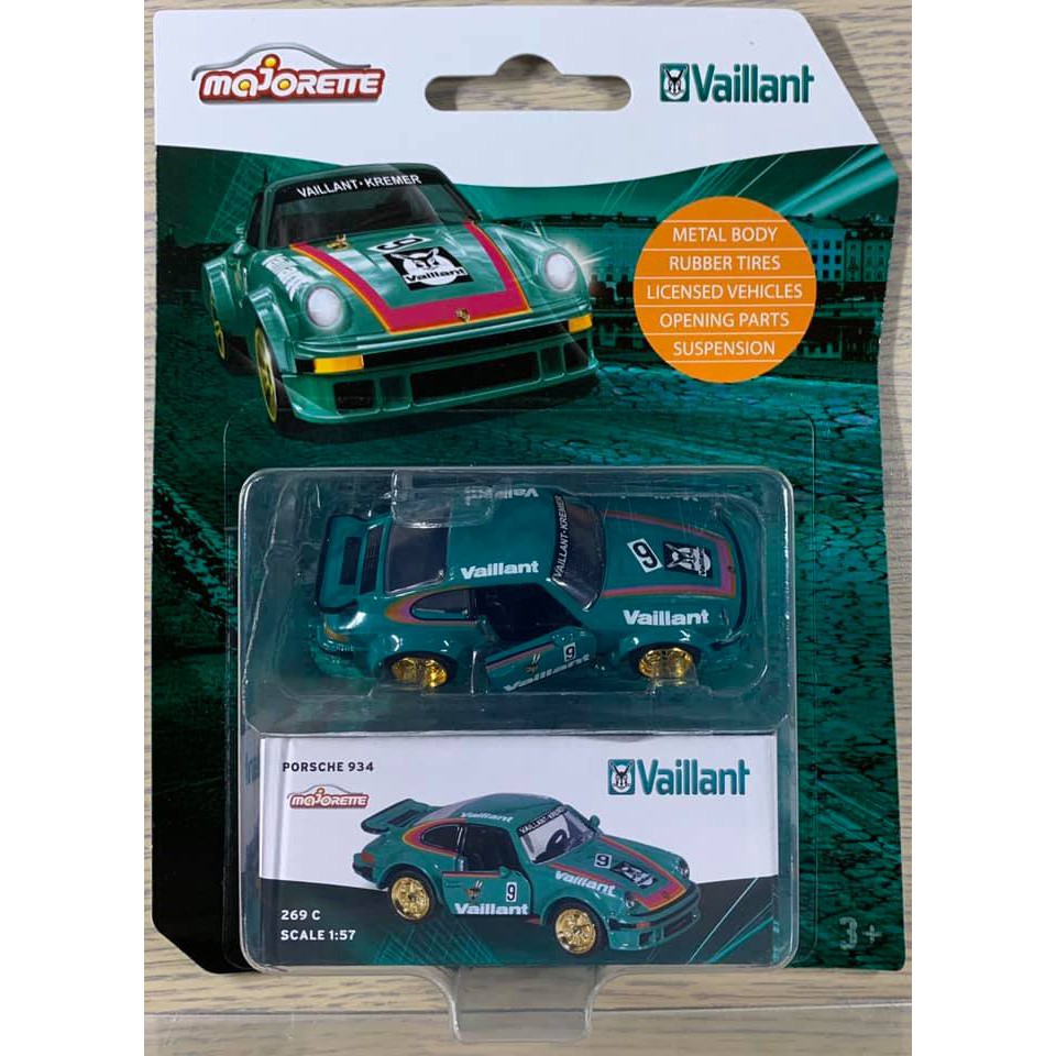 Harmony Shop Metrix Wheel Car Majorette Porsche 934 Vaillant Kremer 1 57 Shopee Malaysia