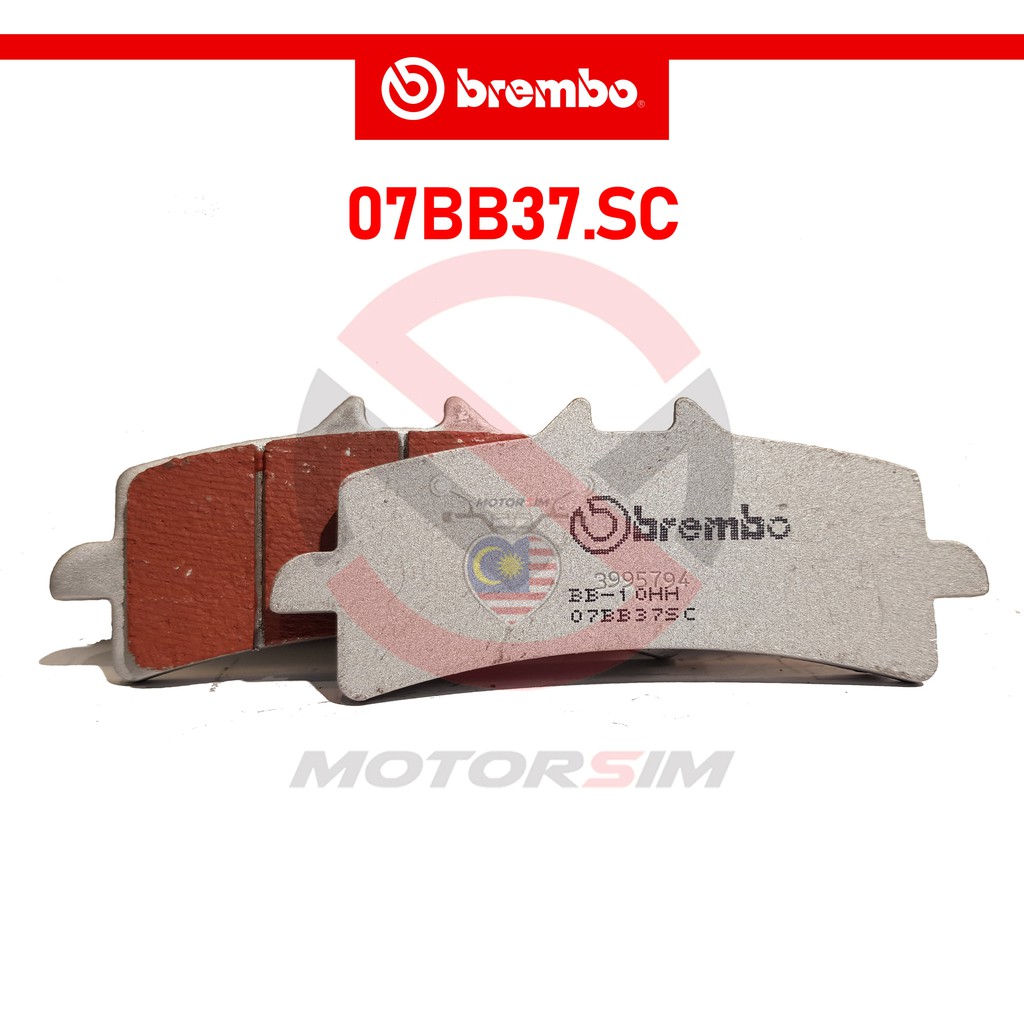 *ORIGINAL BREMBO - FRONT Brake Pads 07BB37 ZX10 H2 CBR1000 GSX RC8 RSV4  PINAGALE 07BB37SC / 07BB37SA | Shopee Malaysia