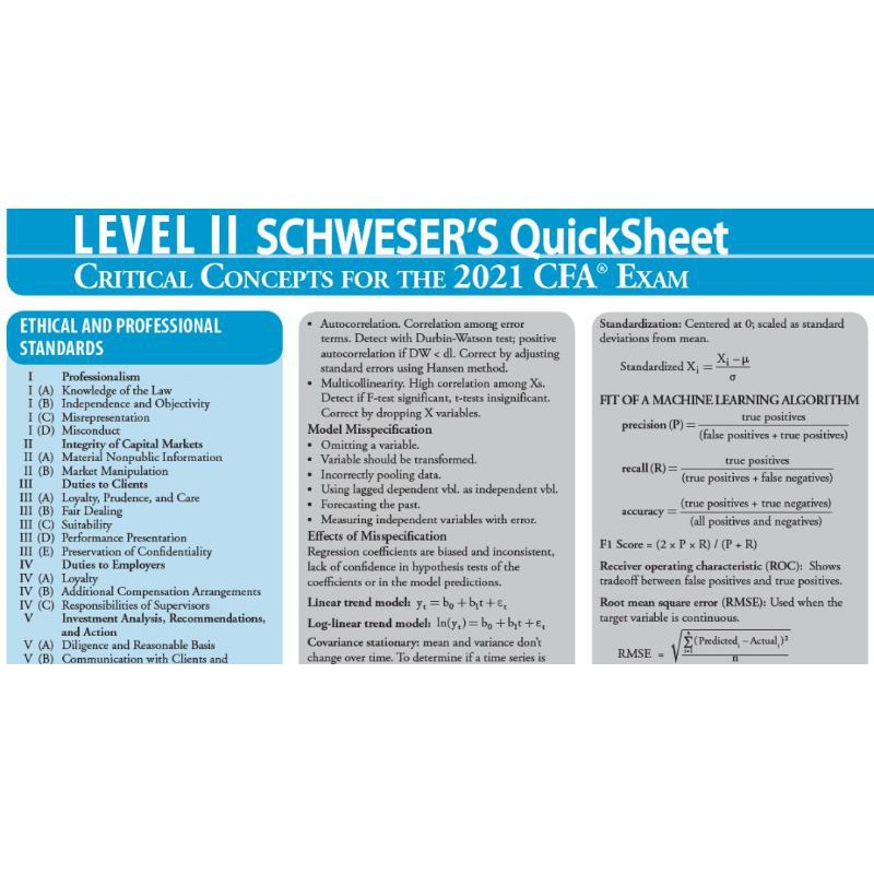 ☍2021 CFA LEVEL 1/2/3 STUDY PACKAGE (Notes, Quicksheet, QBank, Video & etc.) - Shopee Malaysia