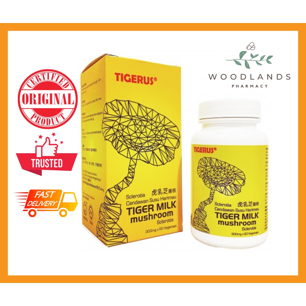 TIGERUS TIGER MILK MUSHROOM 300MG 60S Shopee Malaysia