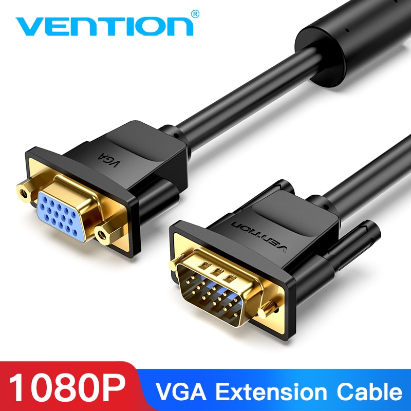 VGA Extension Cable 1080P VGA Male to Female Extender Cable 1m 1.5m 2m