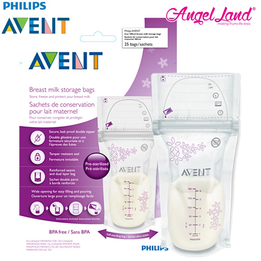 avent breast milk bags