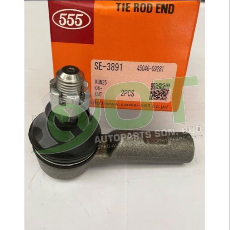 (2pc) 555 Japan Tie Rod End Set SE3891 for Toyota Hilux Vigo KUN25