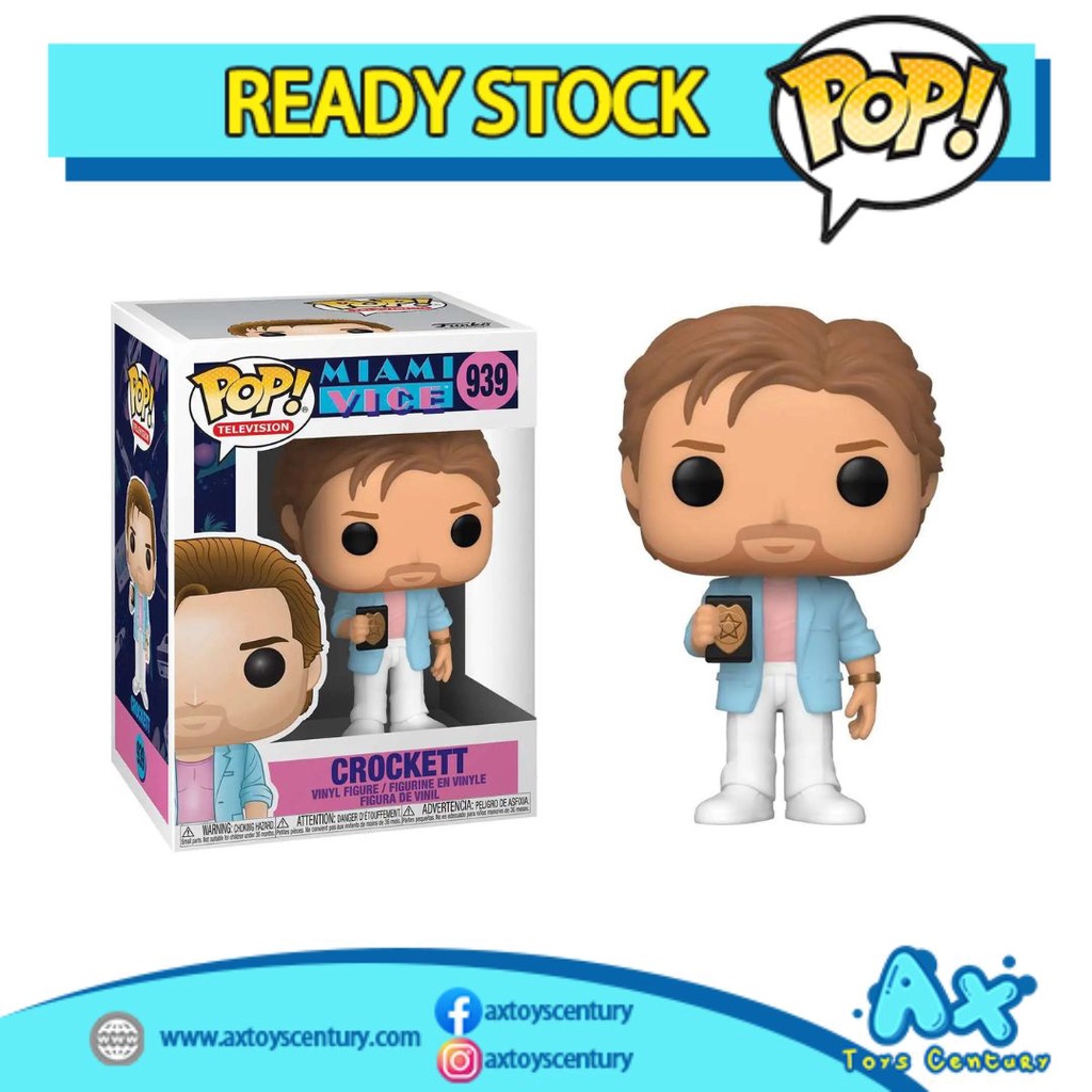 Funko Pop! Television: Miami Vice - Crockett #939 100% Genuine