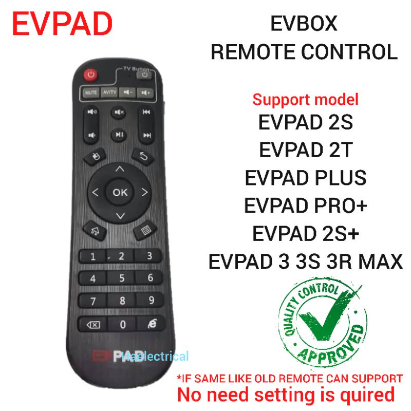 EVPAD Remote control EVBOX Evpad 2S 2T PLUS PRO+ 2S+ 3 3S 3R MAX 5S