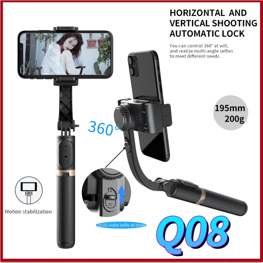 Reliable Essential Q08 Handheld Gimbal Smartphone Bluetooth Stabilizer Tripod Selfie Stick Folding Ios Android Sma Qu... - Image 5