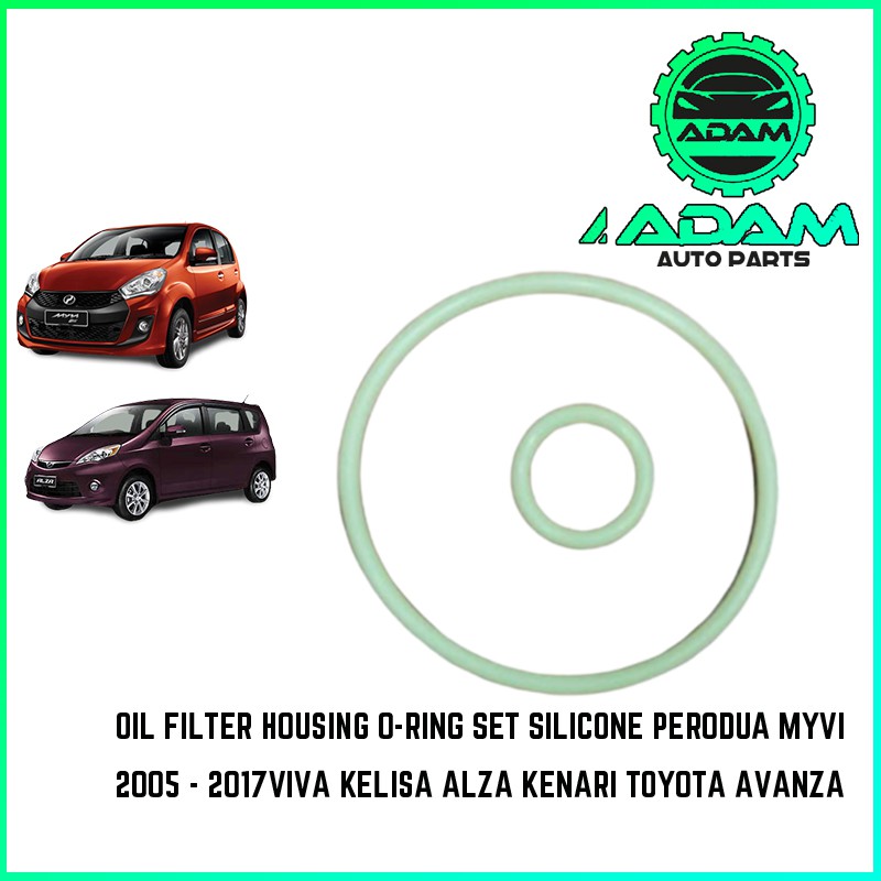 OIL FILTER HOUSING O-RING SET SILICONE PERODUA MYVI 2005 