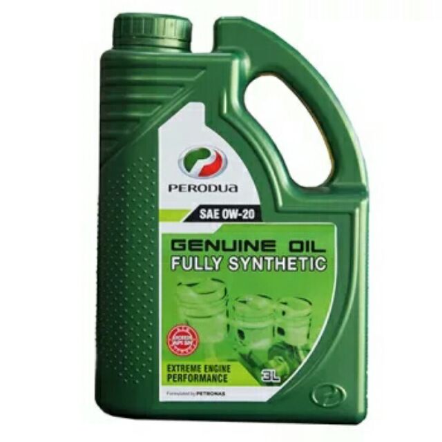 Perodua Engine Oil Fully Synthetic - Contoh Three