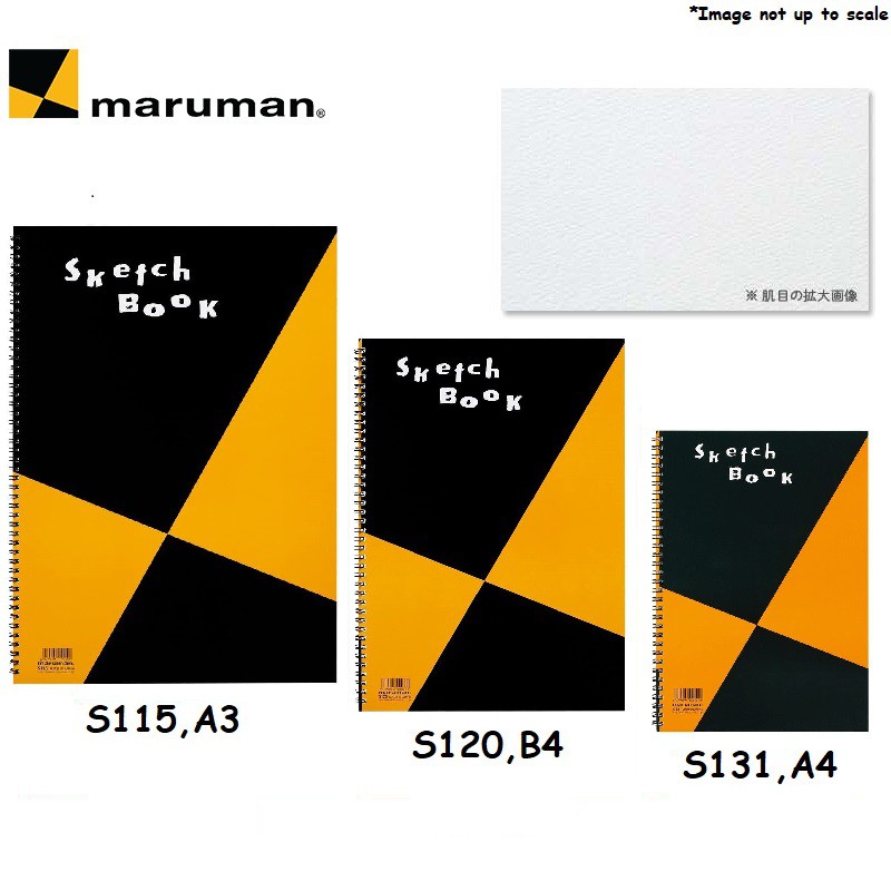 Maruman ZUAN Sketch Book for Art Drawing Sketching Coloring (A3/B4/A4