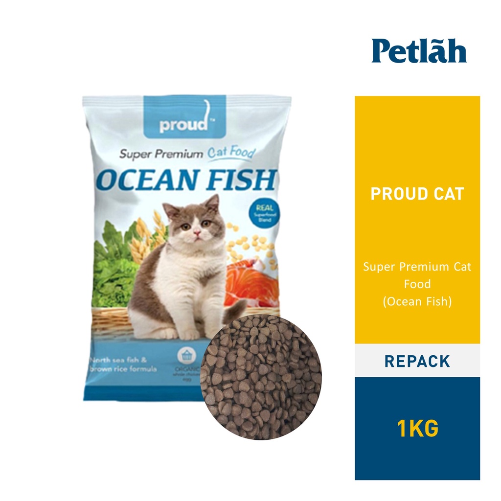 Proud Cat Super Premium Cat Food Ocean Fish 1kg (Repack) Shopee Malaysia