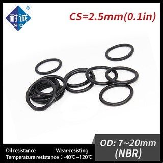 10pcs Flat Gaskets NBR Rubber O Rings Anti Oil Seal Washers Inner Dia 4mm~30mm 