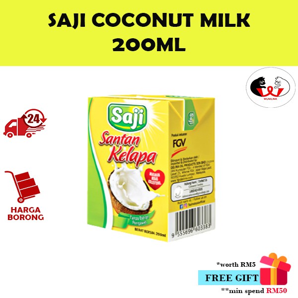 Saji Susu Santan Kelapa / Saji Coconut Milk [200ML]