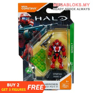 Mega Bloks Construx Halo Heroes Series 3 DXR53 Spartan Hoya *New Sealed* Toy 